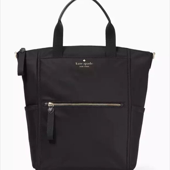 Kate Spade Chelsea Large Convertible Backpack Black - Picture 1 of 3
